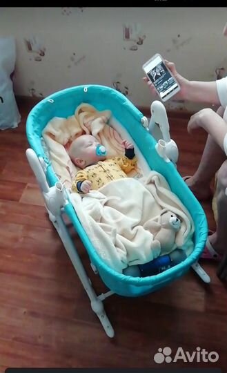 Кресло шезлонг люлька для детей