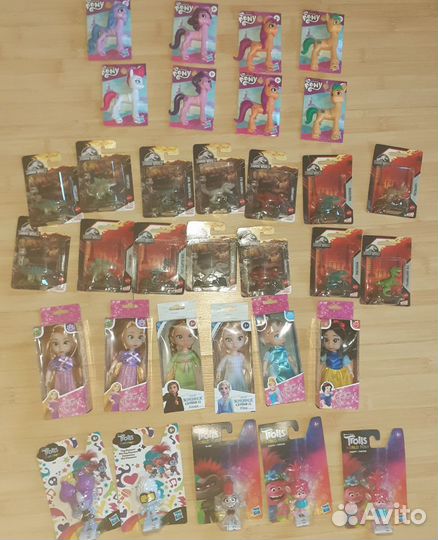 Тролли, Май Литл пони, принцессы Дисней, динозавры