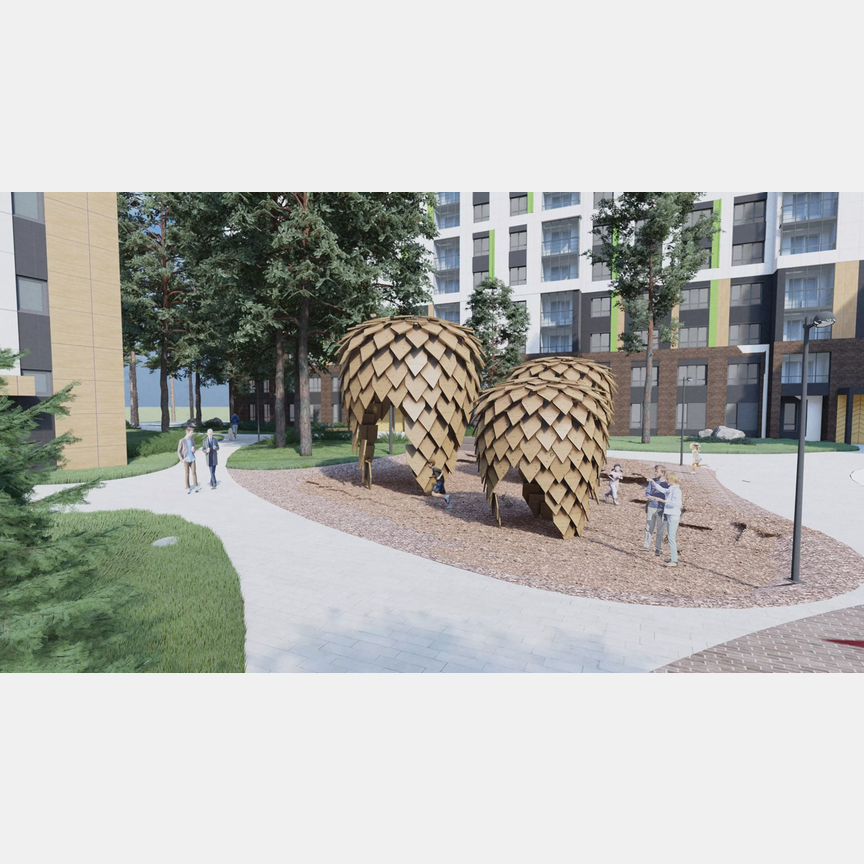 2-к. квартира, 63,8 м², 2/17 эт.