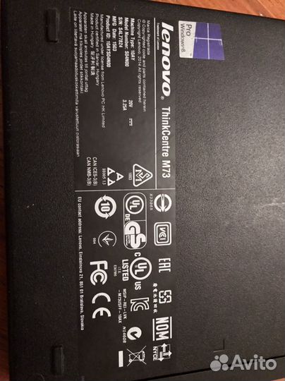 Мини-пк Lenovo ThinkCentre M73