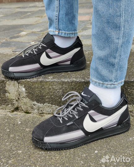 Кроссовки Nike Cortez Union чёрные