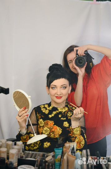 Макияж причёски