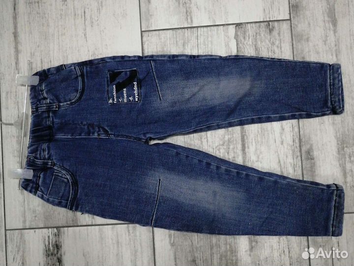 Джинсы утеплённые на 110 см