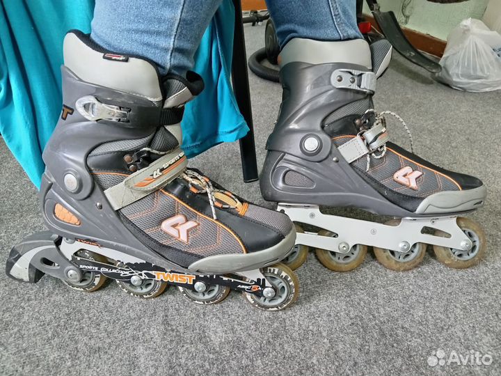 Ролики/Роликовые коньки взрослые 45 размер