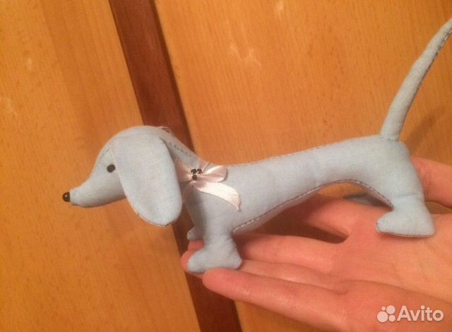 Собачка мягкая игрушка из ткани (+1 товар бесплат)