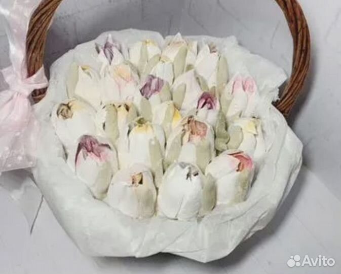 Тюльпаны из зефира