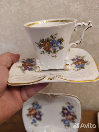 Чайные кофейные трио Германия Gerоld Tettau