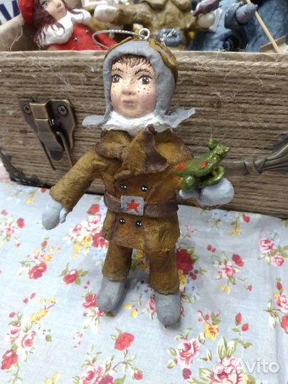 Ватные игрушки на елку