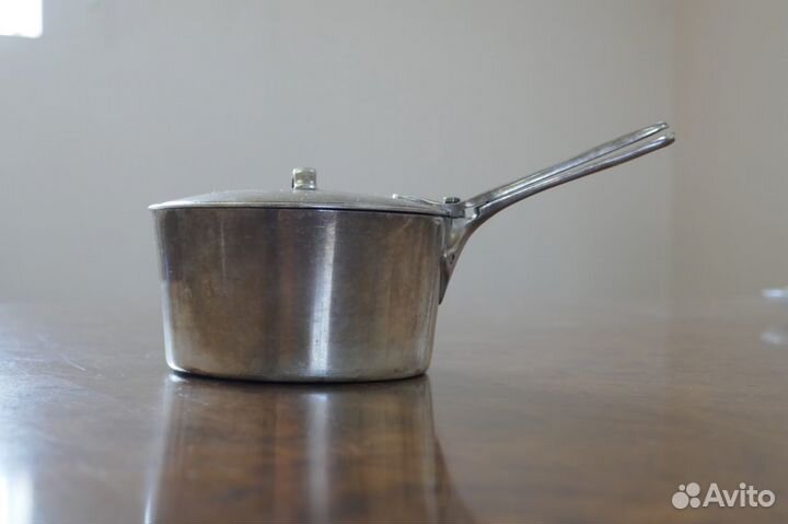 Кастрюлька Кокотница,жюльенница.Мельхиор.50-е 20 в