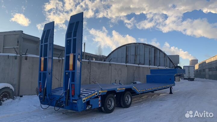 Полуприцеп трал (тяжеловоз) Авиком 98712-04 с ломаной рамой, 2023