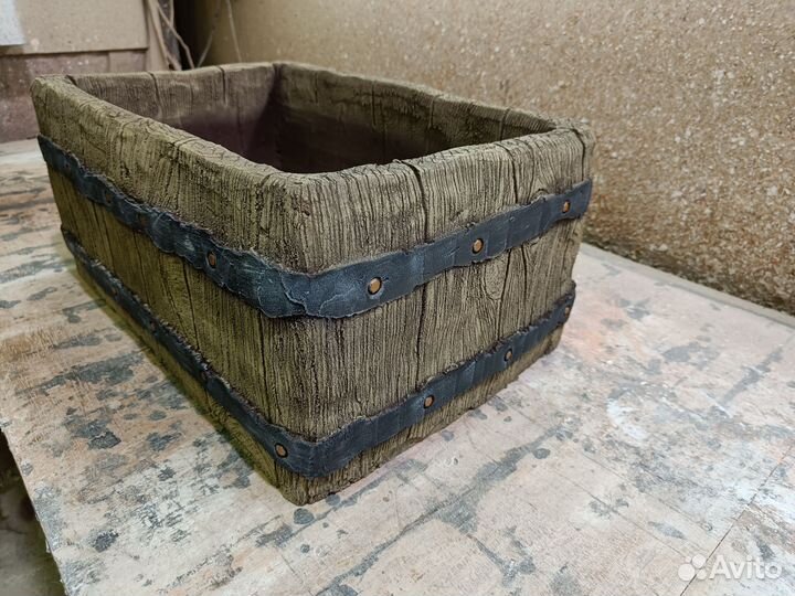 Кашпо, вазон, горшок, клумба, цветочница из бетона