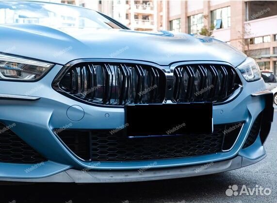 Решетка радиатора BMW 8 G14 G15 G16 M стиль черн