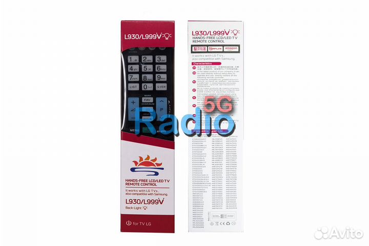 Универсальный пульт для телевизоров LG L930/L999V