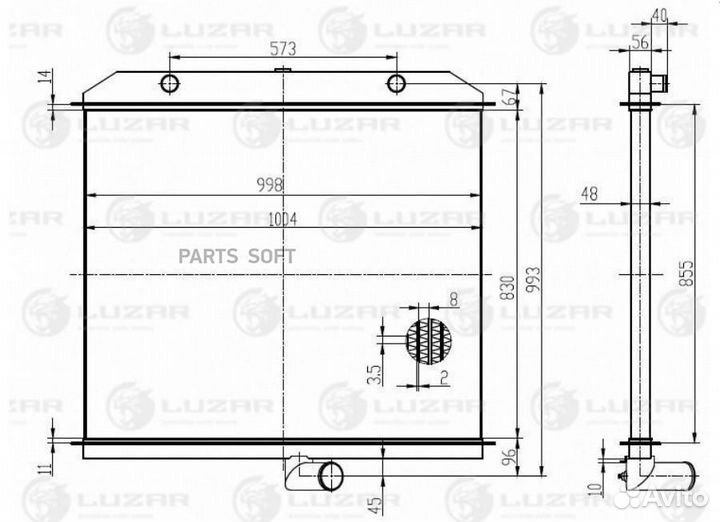 Радиатор охл. для с/т К-744Р1 