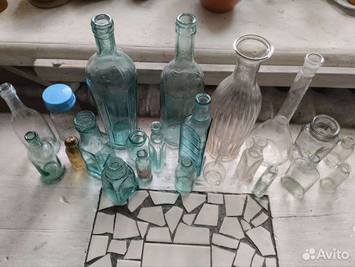Старинные бутылки