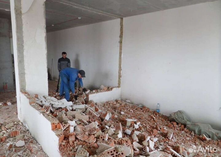Демонтажные работы и вывоз мусора