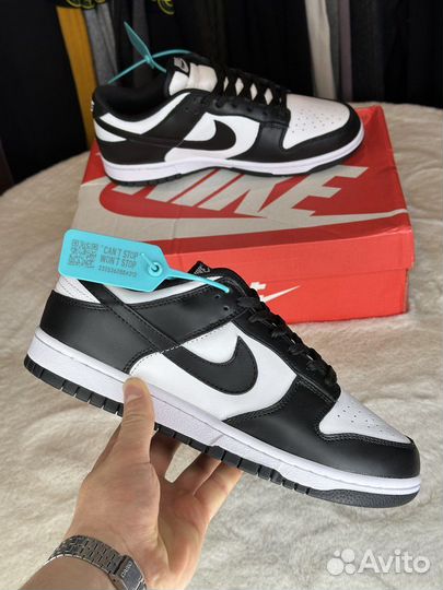 Nike dunk low black white оригинал