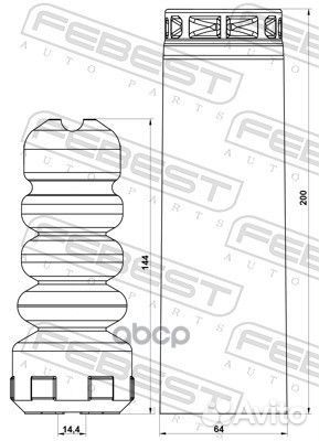 Комплект пылезащитный амортизаторов зад