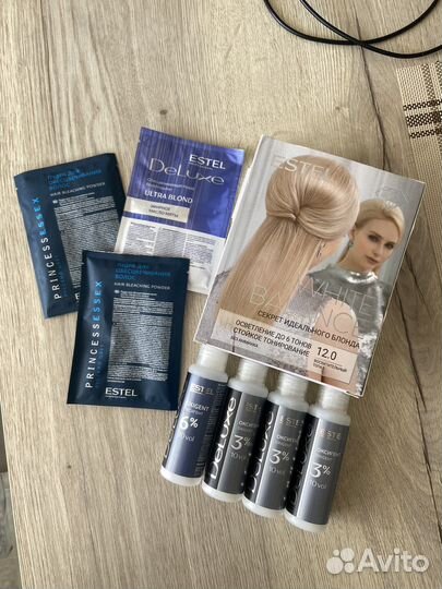 Осветляющая пудра и окислитель estel