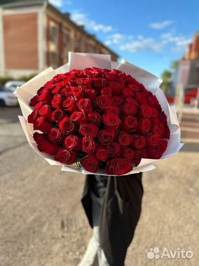 Букет из красных роз премиум класса
