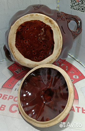 Горшок с крышкой для запекания и подачи на стол