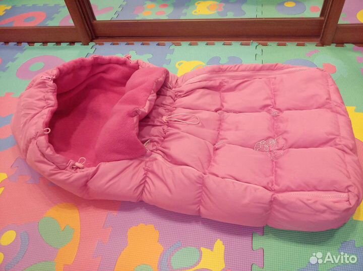 Пуховый зимний конверт в коляску