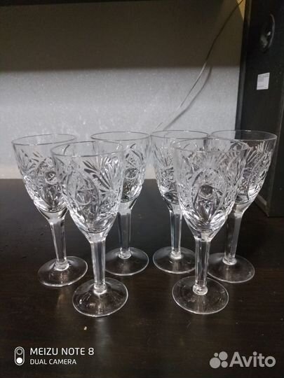 Хрустальные бокалы СССР