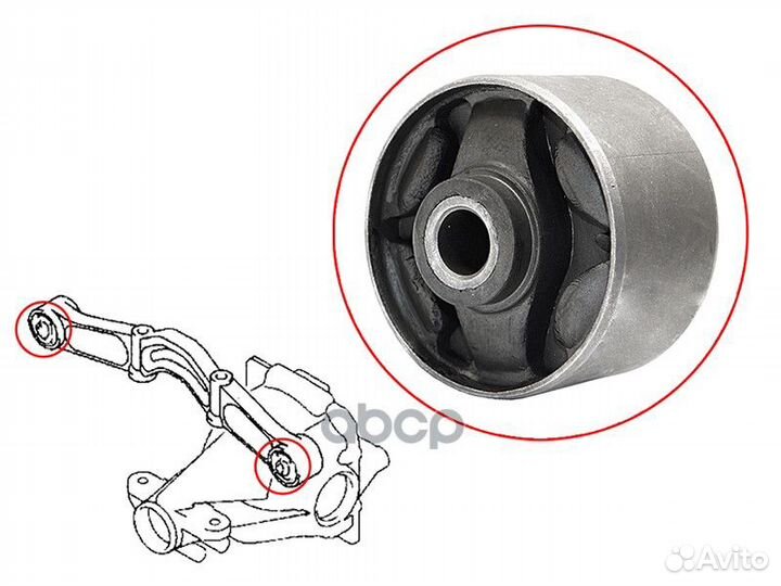 Сайлентблок опоры дифференциала mitsubishi paje