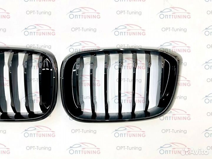 Решетка BMW X3/4 G01/02 стиль M-Performance черная