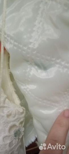 Шубка белая на плечи для девочки