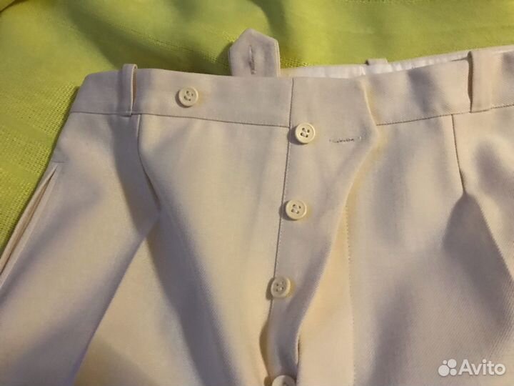 Брюки СССР новые военные офицерские парадные белые