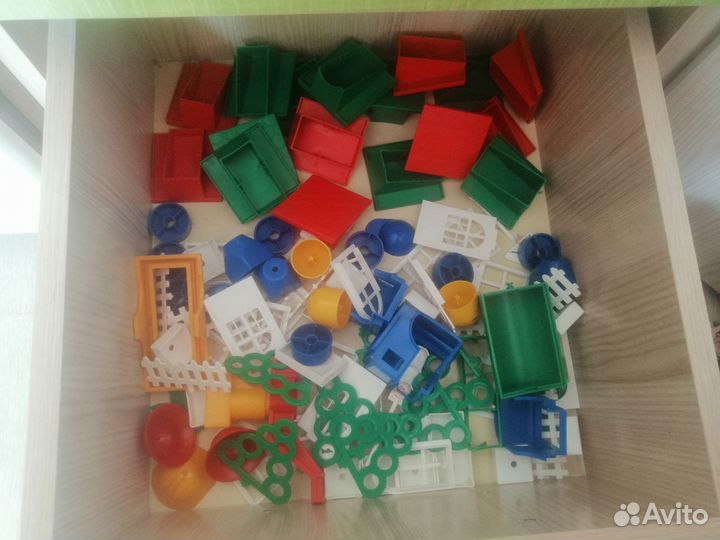 Конструктор с поездом полесье+поезд лего дупло