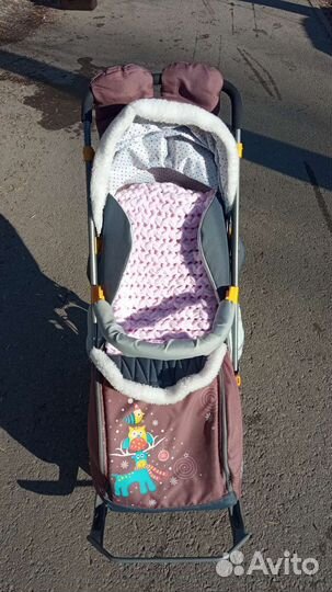 Санки коляска nika