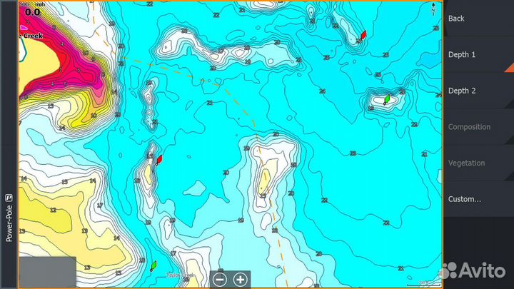 Карта для эхолота C-MAP RS-050 ввп Запад