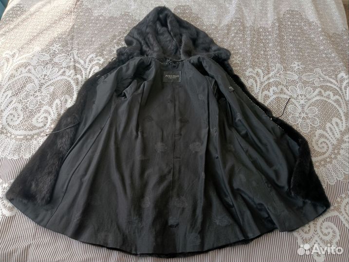 Шуба норковая с капюшоном 42 44