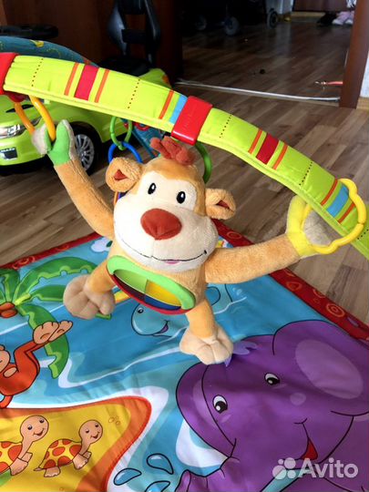 Развивающий коврик tiny love с обезьянкой