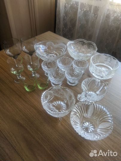 Хрустальные вазы / салатницы / креманки