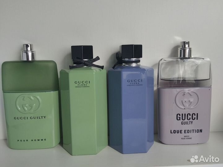 Gucci оригинал. Остатки во флаконах