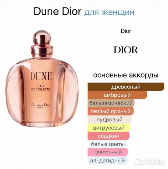 Духи Dune Christian Dior распив