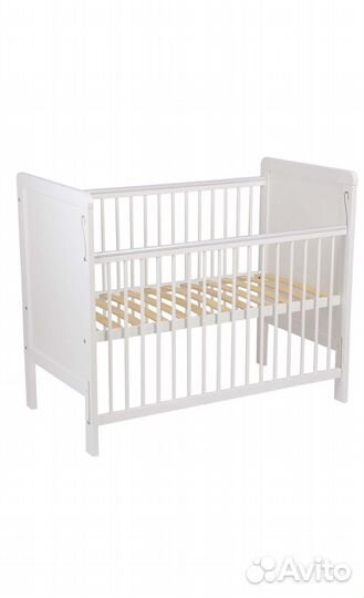 Детская кровать с матрасом Polini kids белая