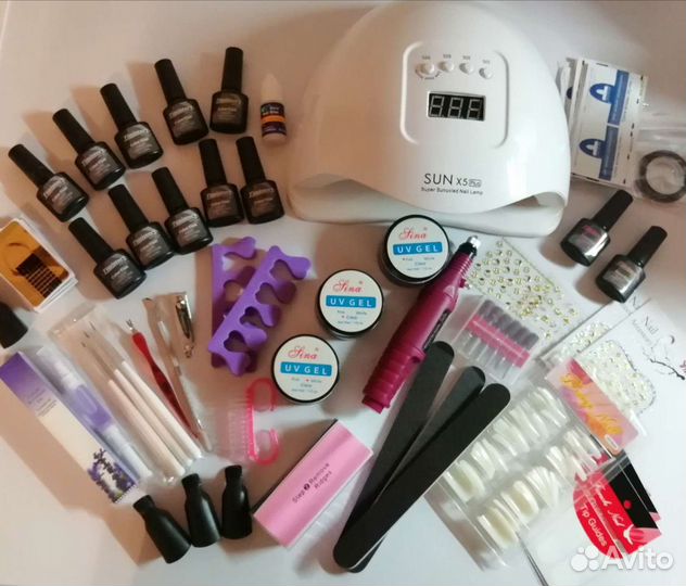 Новый набор для наращивания и гель лака