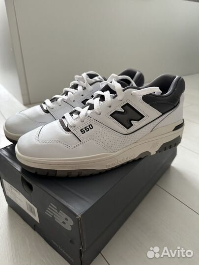 Кроссовки new balance 550 white dark grey