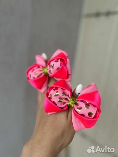 Бантики ручной работы для волос