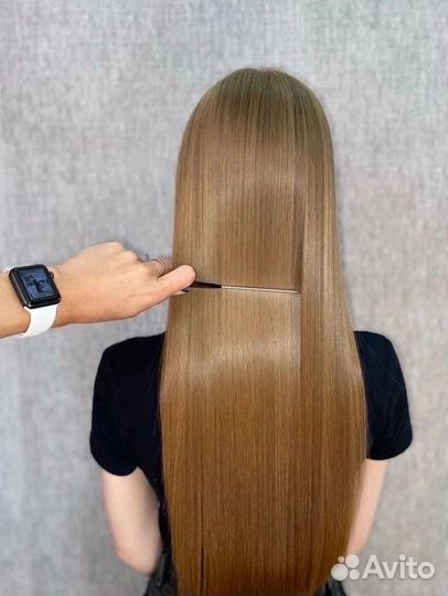 Кератиновое выпрямление волос