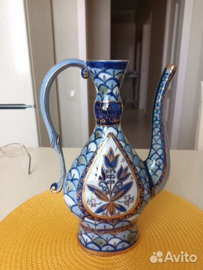 Кувшин в восточном стиле СССР. Кобальт. Fenix