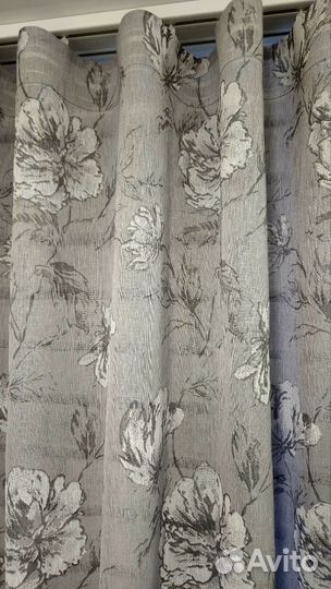 Готовые шторы тюль-лен