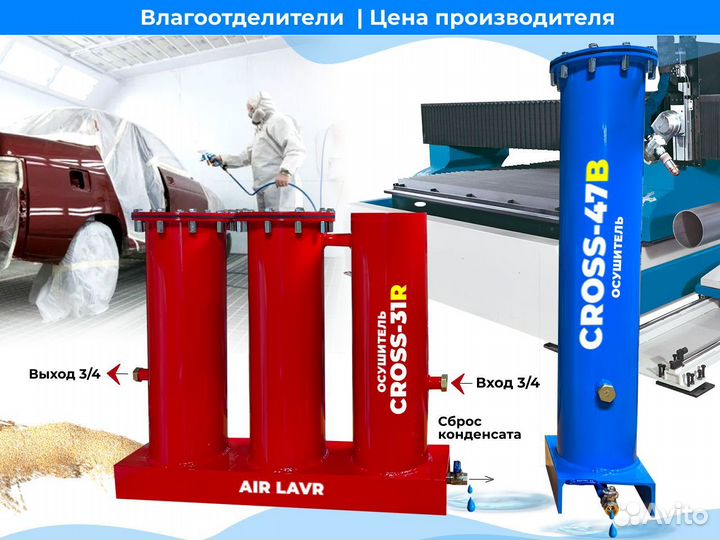 Осушитель сжатого воздуха для компрессора