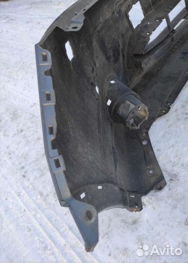 Бампер передний Nissan Qashqai 2017 серый