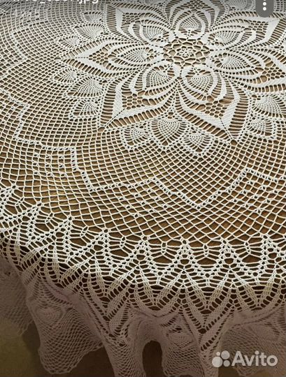 Скатерть вязанная крючком
