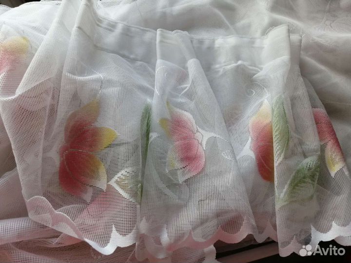 Тюль готовый 6,5 м *2,45м на шторной ленте